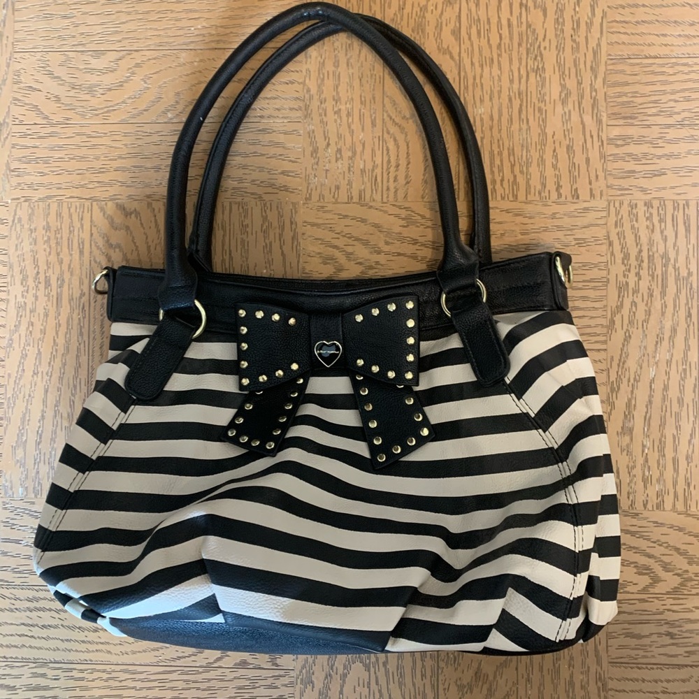 Betsey Johnson Striped Purse - Picture 2 of 7